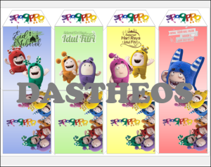 Amplop THR Karakter Custom Nama Sendiri isi 12pcs!!Murah!!!