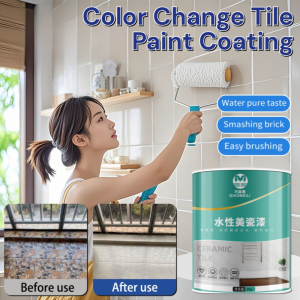 Color Change Tile Paint Coating Anti-Slip Tile Renovation Paint Waterproof Wear-Resistant Floor Paint Bathroom