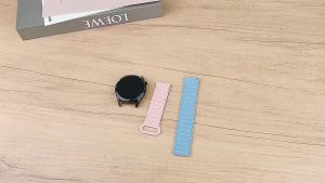 [ｈｏｔ] Applicable to Huawei gt/3-6 Samsung watch4 Second generation three-bead silicone magnetic suction 20/22/18mm Watch Strap