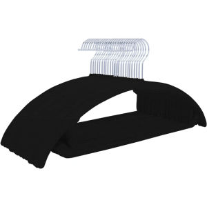【COZYCASA】50 Pcs Velvet Non-Slip Clothes Hanger/360 Degree Flexible Turning/Space Saving Ultra Thin Hanger