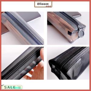 Follow Get New[Bloom Z] กระเป๋าใส่แปรงแต่งหน้าลิปสติกกระเป๋าใส่ดินสอตาข่ายแบบใสสำหรับนักเรียนกล่องใส่เครื่องสำอางสำหรับเดินทางสำหรับผู้หญิง