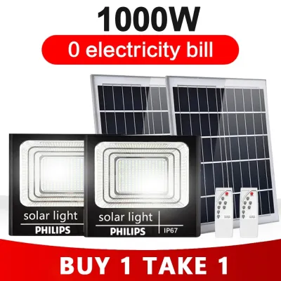 3000W Solar Lamp IP67 Waterproof Spotlight Solar Cell LED Solar Light Solar Panel Free Outdoor Lighting