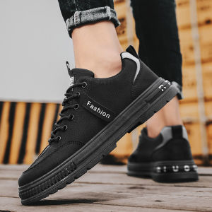 i Fashion Shoesรองเท้าผ้าใบลำลองผู้ชายสีทึบและรองเท้าทำงาน พื้นรองเท้ากันลื่น ทนต่อการสึกหรอ ทันสมัย ​​และใช้งานได้หลากหลาย