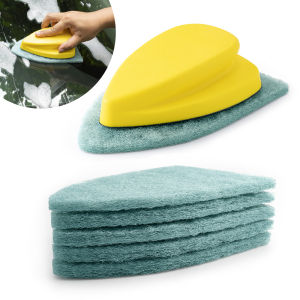 FOSHIO Window Glass Sponge Scrubber Car Wash Cleaning Scraper with Replacement Scouring Pad Auto Detailing Household Cleaner2026