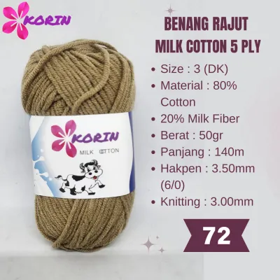 PART 2 (51-91) Benang Rajut Katun Susu / Milk Cotton Yarn