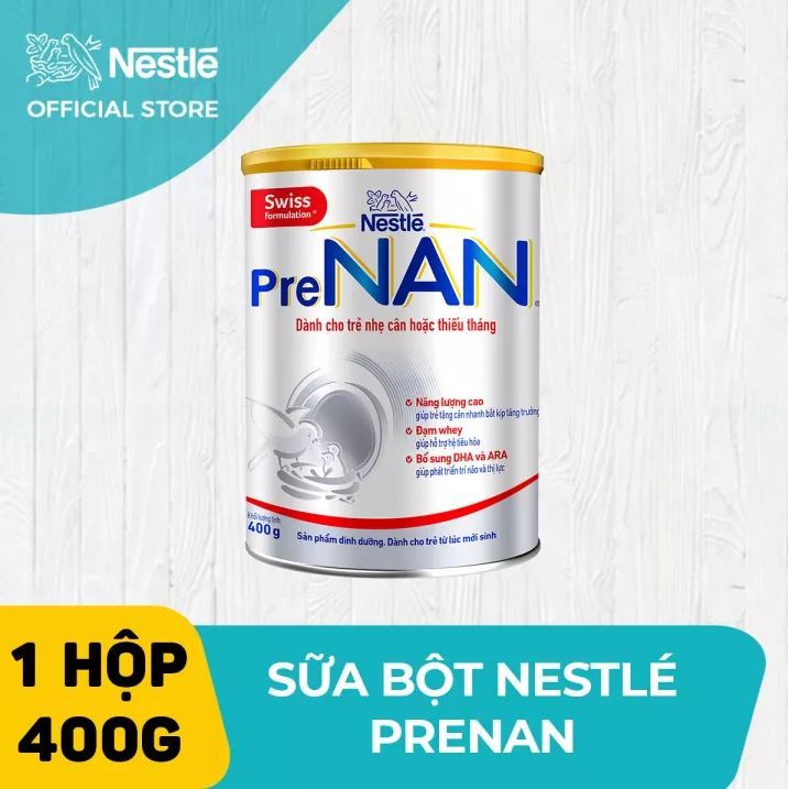 [HCM] Sữa dành cho trẻ sinh non nhẹ cân thiếu tháng Nestle PreNAN 400g