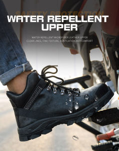 NEW High Top Safety Shoes for Men Foot Protection Soft and Comfortable Lightweight Waterproof Anti-smash Cycling Mountaineering Outdoor Protection Safety Shoes