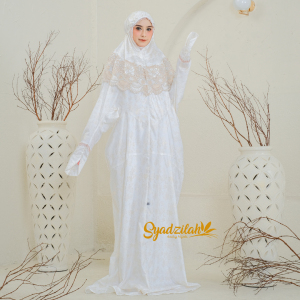 SYADZILAH - Mukena Terusan Dewasa Foil Gliter Sunflower