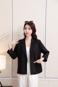 Jass Shop Korean Casual Blazer 3/4 Sleeves With 1 Button Thick Fabric Fit From Small-3XL Body Frame 8019