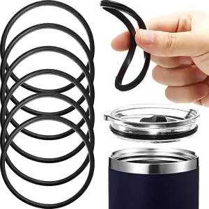 WH ESPOIR 1/4pcs Water Bottle Seal Ring Silicone Waterproof Tumbler Lid Gasket Great Sealing Effect 16oz & 20oz Travel Mug Cup Leak-proof Gasket