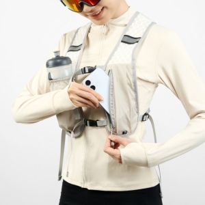 MUQZI running belt bag belt bag for running belt bag jogging waist bag for running jogging bag for women runners belt bag Lightweight Running Storage Vest Phone Storage Pocket Chest Pack Running Hydrating Backpack Waterproof Nylon Hydration Running Vest