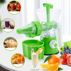 AISHA พลาสติกทำจากพลาสติก เครื่องคั้นน้ำผลไม้แบบบีบด้วยมือ คู่มือการใช้งาน ฐานดูดซิลิโคน เครื่องผสมน้ำผลไม้ อุปกรณ์ในครัว ดีไอวาย ที่คั้นผลไม้ เดสก์ท็อป