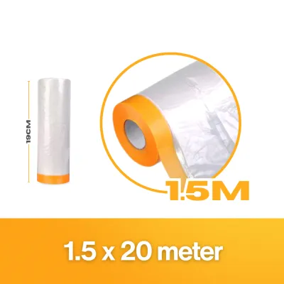20m Furniture Dust Cover Plastic Dustproof Film Bed Wardrobe Protection Plastik Sarung Perabot Rumah 55cm to 300cm