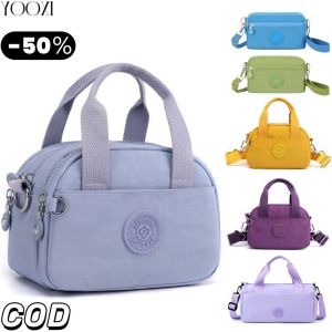 YOOXI กระเป๋าสะพายไหล่/ถือ สะพายข้าง ผู้หญิง แฟชั่น ผ้าไนล่อน กันน้ำ ช่องใหญ่ใส่ของได้เยอะ แบบใหม่ ถุงสี่เหลี่ยมขนาดเล็กแบบมือถือ