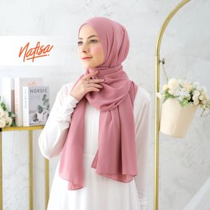 Nafisa Pasmina Cyra - Hijab Pashmina Warna Pastel Premium
