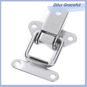 Ditur Stainless Steel 304 toolbox Locking hasps Metal Toggle Catch Clasp Loaded hinges