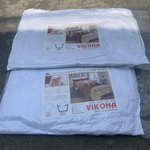 Cặp (2 cái) Gối Hơi Bông Gòn Vikona size 40 x 60 50 x 70cm Hàng VNXK