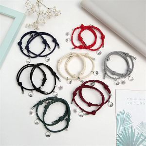 PROMO/GROSIR/TERMURAH Gelang Couple Tali Isi 2 Magnet Attract Persahabatan Tangan Wanita Bracelet