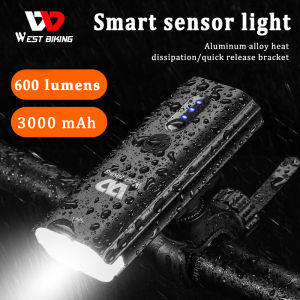 WEST BIKING Bicycle Light Headlight USB Rechargeable LED Cycling Lights Front Lamp MTB Waterproof Ultralight Flashlight Bike Lamp Light