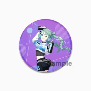 32/44/58mm Project SEKAI Pin for Backpacks Round Plastic Brooches Creative Cartoon Figure Badge Gifts