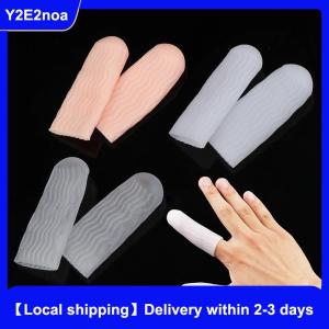 【Local shipping】 1 Pairs Silicone Gel Tube Bandage Finger Toe Protector Glove Sleeves Pain Relief
