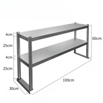 MATVA 3-tier table New The console table kitchen table 304 stainless table Multifunction work table table for kitchen Commercial countertop table cooking table table kitchen