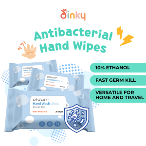 Oldam - Korea Antibacterial hand wipes | Contains 60% ethanol kills 99.9% germs | Disinfecting