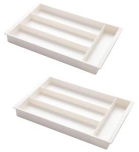 ✳️TSG65✳️ HIPS Expandable Drawer Organizer Trays Drawer Divider Organizers Box Cosmetics Organizer Trays Stationery Organizer Box Desk Drawer Organizer Trays Kitchen Drawer Organizers Trays Kitchen Utensils Sorting Trays Drawer Organizer Box