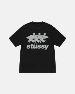 100% authentic Stussy Surfwalk Pigment Dyed T-Shirt Loose crew neck