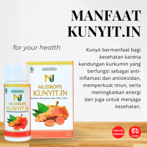 Jamu Kunyit Cair Mudrops Kunyit.In 30 ML
