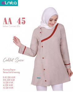 ATASAN ALNITA AA 45 MAROON KAOS JUMBO 045