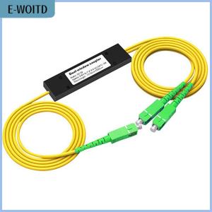【E-WOITD】 1Pc 1x2 FTTH Fiber Optic Splitter 1 Point 2 Fiber Optic Splitter Box Tapered 1 To 2 Splitter Box SC APC Computer Accessories
