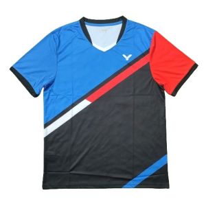 VKTR V3019 BIRU Setelan Baju Kaos Badminton Olahraga Import