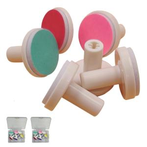 12Pcs Baby Nail File Replacement Heads 6 Grits Grinding Heads For Infant Nail Care Plastic 2 Boxes Included