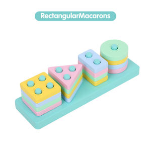 Mamibayi Shape Sorting Wooden Toys/Mainan Edukasi Anak Kayu/Basic Shape Sorting Kayu 4 Shape Block