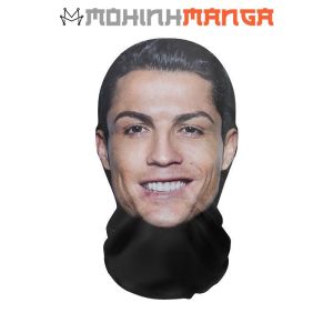Mặt nạ Messi Ronaldo Mbappe Neymar Modric Balaclava Mũ đội đầu toàn mặt 3D Cosplay lưới đàn hồi Full face cầu thủ