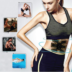 6 Pack EMS ABS Trainer Body Gym Muscle Toning Fitness Wireless Electro Pad / Alat Bina Otot