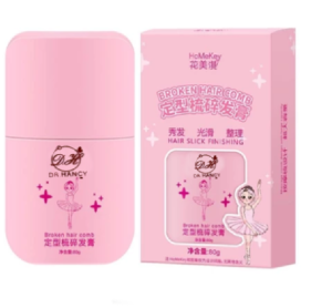 80g Hair Styling Cream Finishing Gel Anti-Frizz Smoothing Stick Lightweight Hold Styling Comb Device with Hair Repair Formula