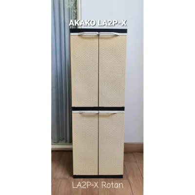 Akako Lemari plastik 2 susun LA2P Karakter Lemari Pakaian Tayo Lemari Baju Plastik