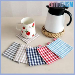 【Enthusiasm】🌟🌟【Hot Sale】🎈 ที่รองแก้วผ้า1 2ชิ้นแผ่นรองแก้วผ้าฝ้ายบริสุทธิ์แผ่นรองแก้วแผ่นฉนวนกันความร้อนตกแต่งโต๊ะในครัว
