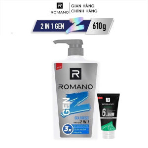 Combo Tắm gội 2 trong 1 Gen Z hương Sea Breeze/ Forest Cedar 610g/ chai + Gel tạo kiểu giữ nếp tóc 150g/tuýp.