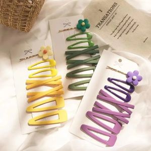7pcs/set Korean Popular Colorful Hairpin Super Cute Small Clips Hair Accessaries