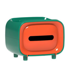 กล่องวางทิชชู่ ที่ใส่ทิชชู่กันน้ำ พร้อมที่วางของ กล่องใส่ทิชชู่ กล่องเก็บทิชชู่ กล่องอเนกประสงค์ กล่องเก็บทิชชู่ กล่องทิชชู่