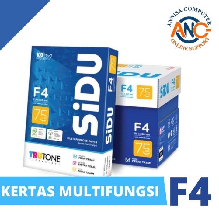 Kertas Hvs F4 75 Gsm Sinar Dunia 1 Rim 500 Lembar Original Murah