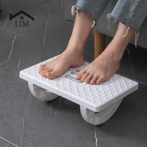 Ergonomic Office Foot Stool Rest with Foot Massage Roller Leg Rest Foot Stand Adjustable Footrest