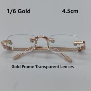 VIVAZ Fashion Plush Doll Glasses 4.5/5.5/6.5cm Length Mini Doll Eyeglasses High Quality Cute Plush Animal Eyeglasses For 1/3 1/4 BJD Dolls/for Cotton Dolls