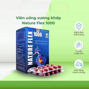 Nature Flex 1000 Viên Uống Hỗ Trợ Xương Khớp – Glucosamine Chondroitin Collagen Type II HA 60 Viên