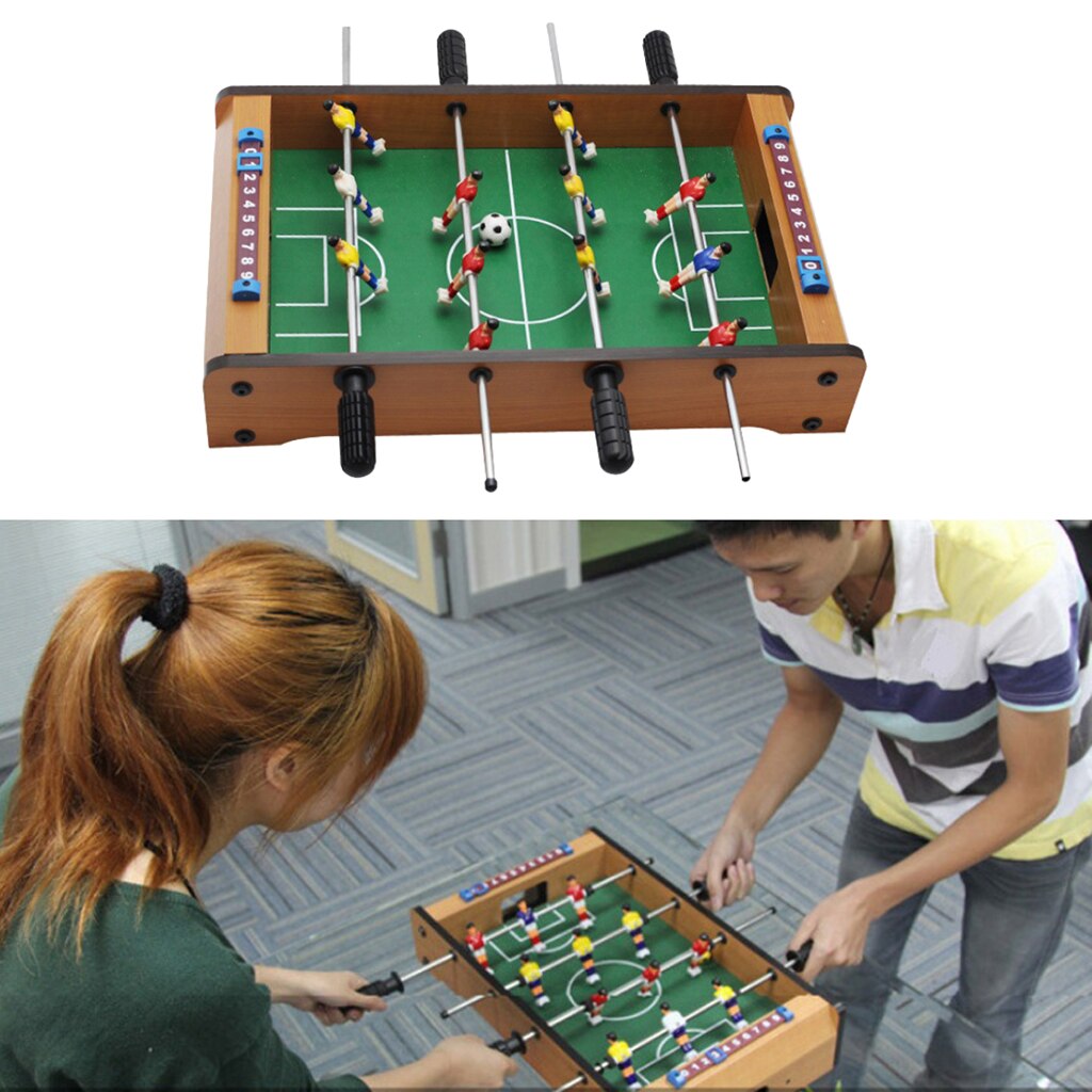 ฟุตบอล เกมส์โต๊ะบอล โต๊ะบอลมือหมุน โต๊ะ football table game โต๊ะแบบพกพาเกมบนโต๊ะสำหรับเด็กของเล่น