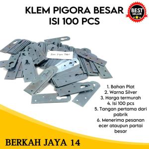 KLEM BESI PLAT GANTUNGAN PIGORA KACA CERMIN PAPAN TULIS UKURAN BESAR HARGA MURAH isi 100bj/pack