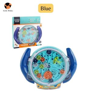 Little White Kids Funny Gear Puzzle Maze Toy Mainan Kanak 儿童益智早教齿轮迷宫球